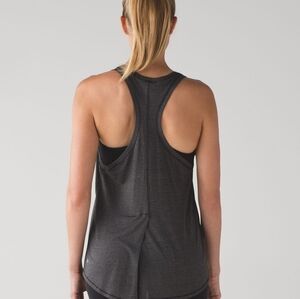 Lululemon Size 8 Tie Up Singlet In Dark Gray